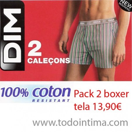 Pack 2 boxers  de tela Dim D018V