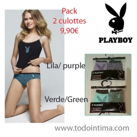 Pack 2 culottes Playboy G017O