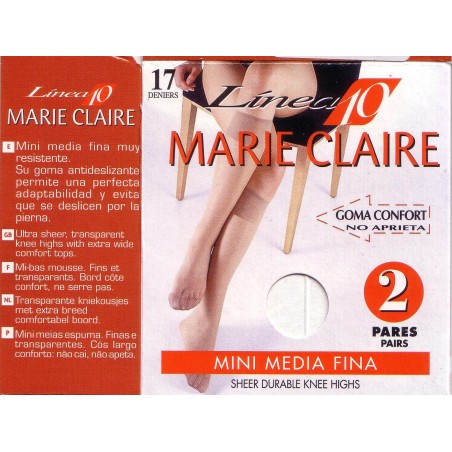Pack 2 pares mini media Marie Claire 2110