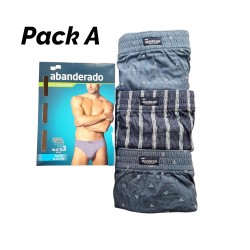 Pack 3 slips Abanderado 100% algodón Ref. 0070