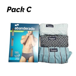 Pack 3 slips Abanderado 100% coton 0080