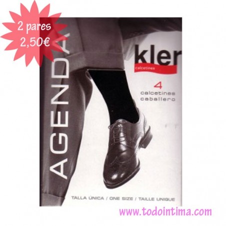 Pack 2 pares calcetines caballero Kler
