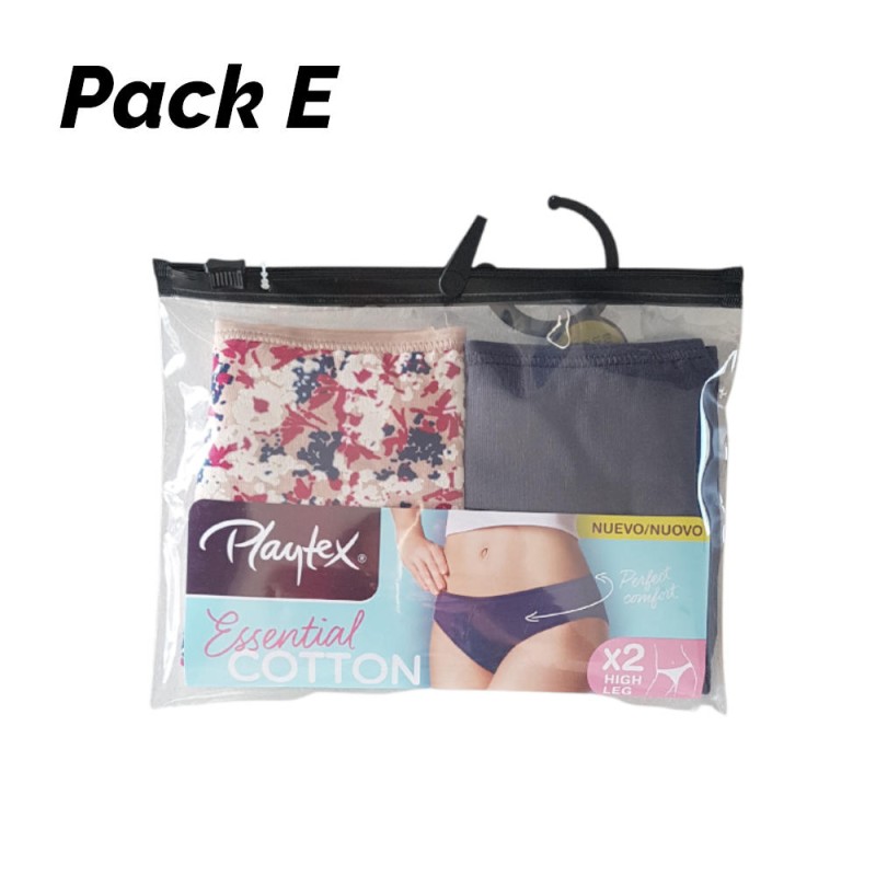 Pack de 2 bragas algodón elástico mujer Playtex - Venca - 037378