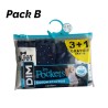Pack 3  + 1 boxer DIM D4C20 Navy blue